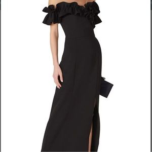Shoshanna Ellis Ruffled Gown size 8
